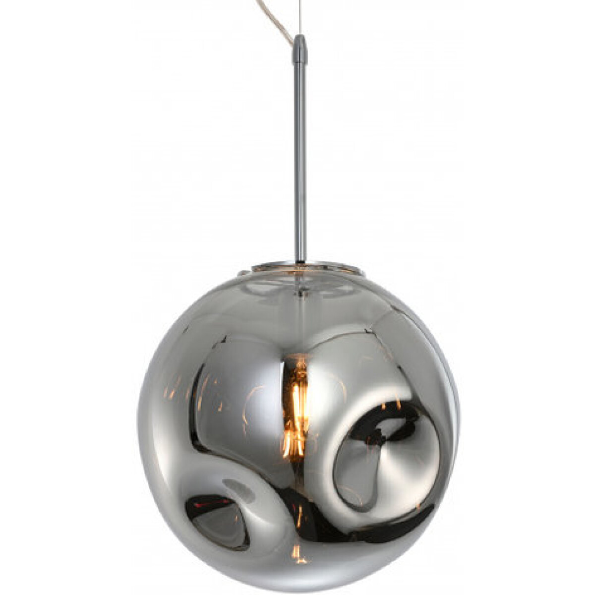 Leitmotiv hanglamp Blown 30 cm glas chroom