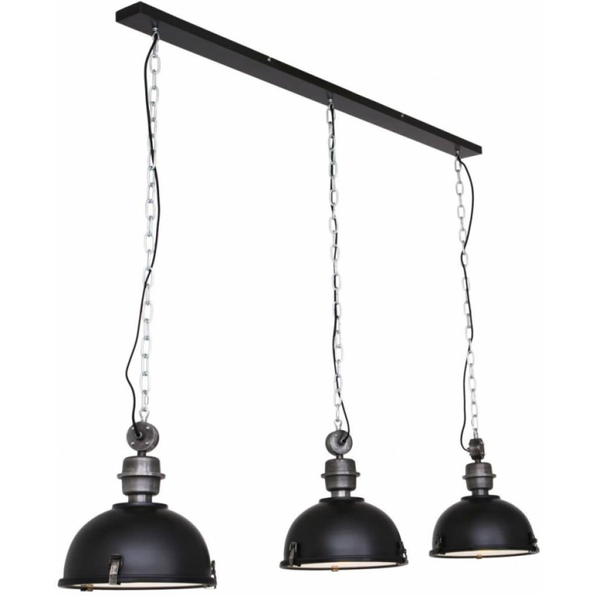 Steinhauer Hanglamp Bikkel 3-lichts Zwart