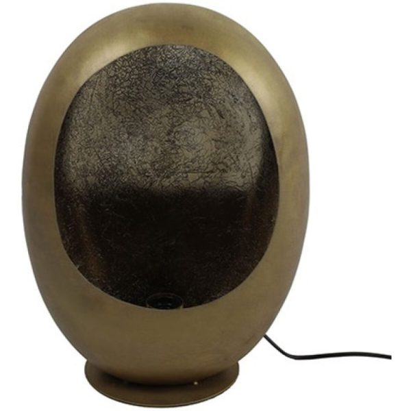 Industriële BelaLuz Tafellamp Eggy - antiek messing medium