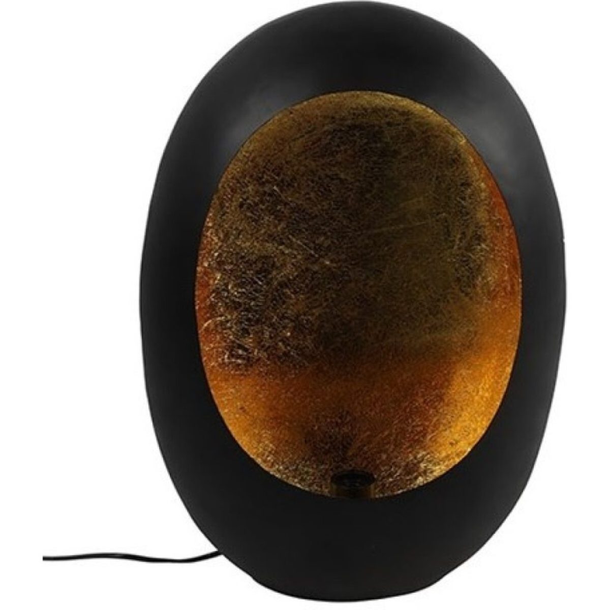 BelaLuz Tafellamp Eggy - zwart/goud large