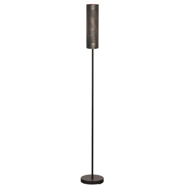 Industriële Freelight Vloerlamp Forato 1-lichts Zwart / bruin