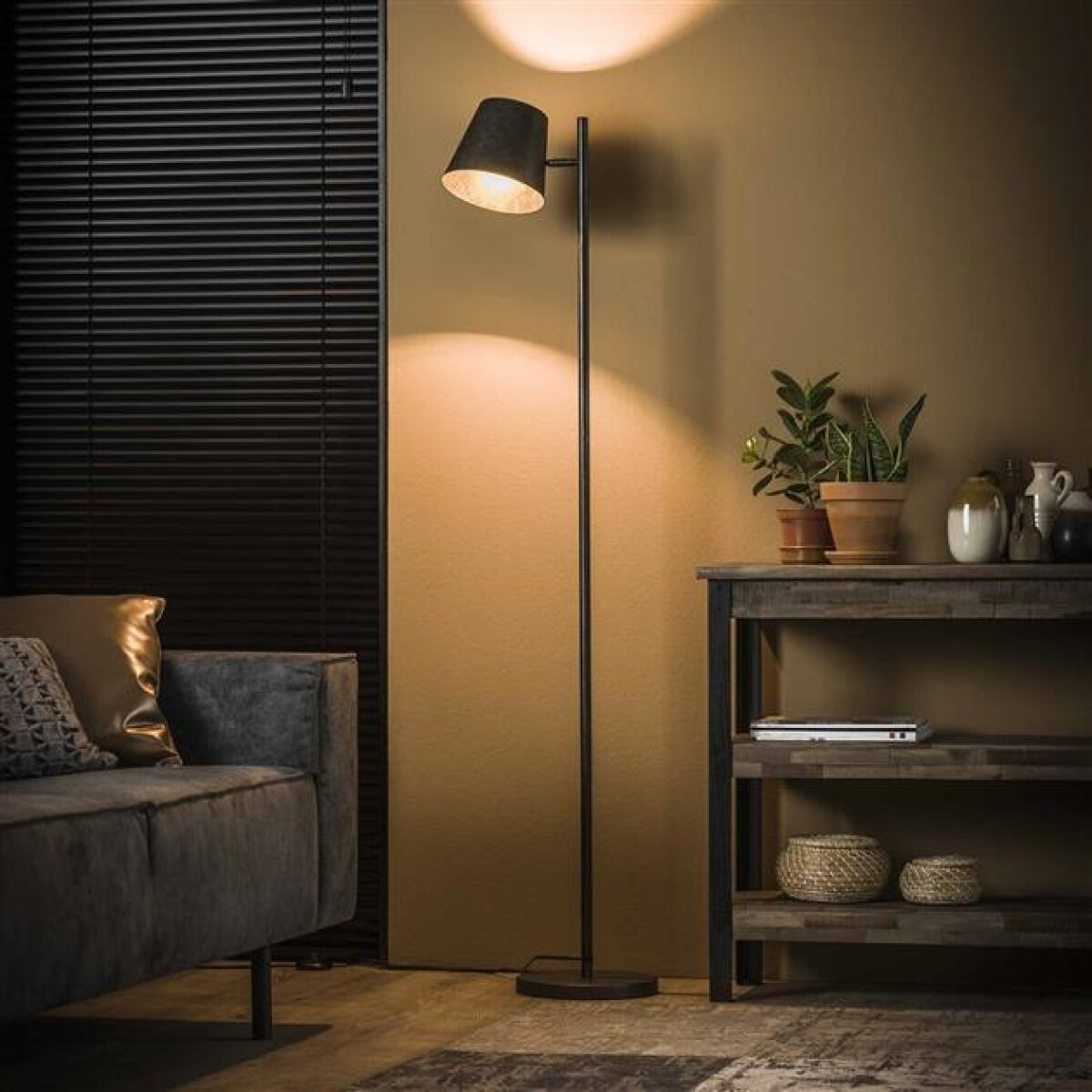 BelaLuz Vloerlamp Ronja Verstelbare Charcoal