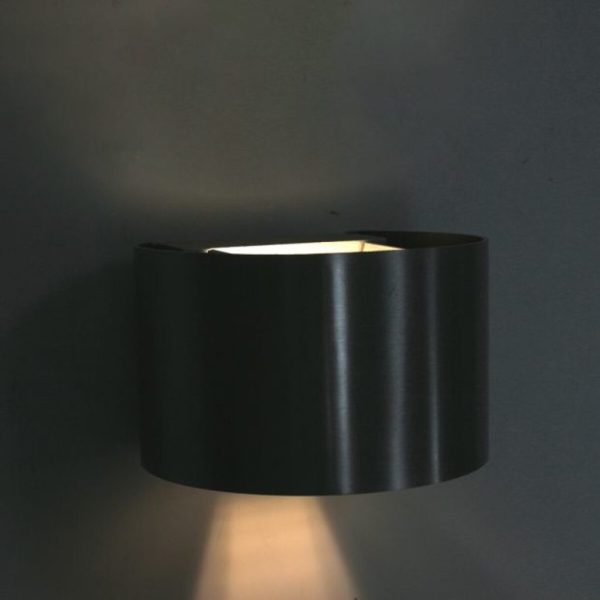 Industriële Steinhauer Wandlamp Muro 1-lichts zwart 13 cm